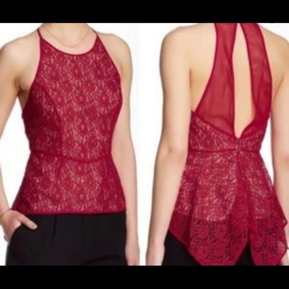 BCBGMaxAzria Larke Lace Halter Top. Size 2/XS - Picture 2 of 6